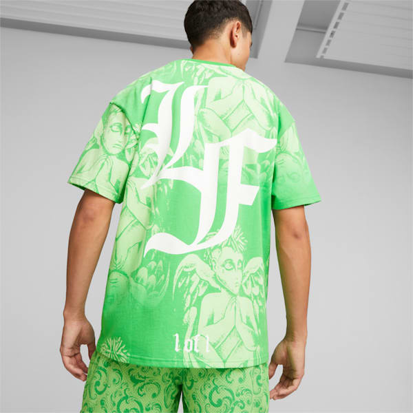 メンズ バスケットボール HOOPS x LAFRANCE AOP Tシャツ, PUMA Green, extralarge-JPN