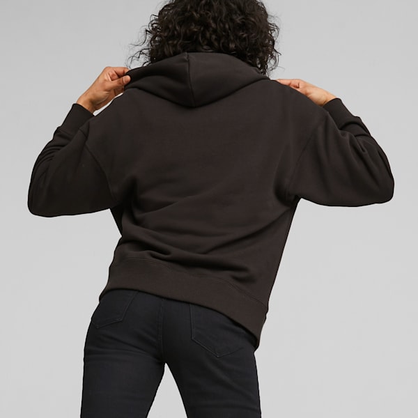 Sudadera con gorra y logo Mujer CLASSICS, PUMA Black, extralarge