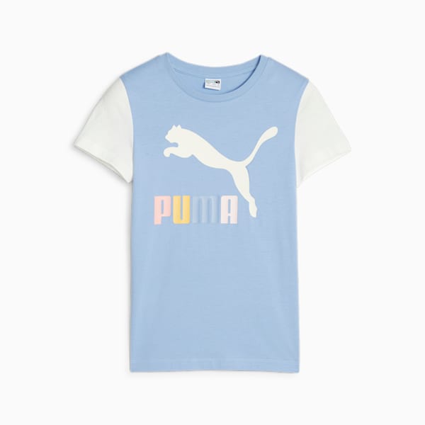 Classics Multicolor Youth Logo T-shirt, Blissful Blue, extralarge-IND