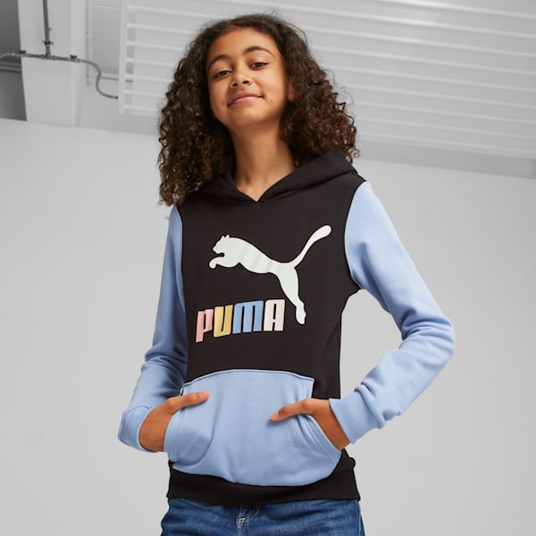 Sudadera Junior PUMA ESS Big Logo Hoodie Blanca