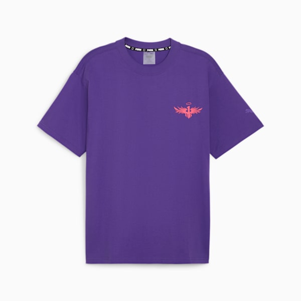 MELO x TOXIC Basketball Men's Oversized T-shirt, Team Violet, extralarge-IND