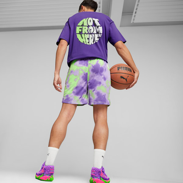 MELO x TOXIC Men's Basketball Shorts, Team Violet, extralarge-IND