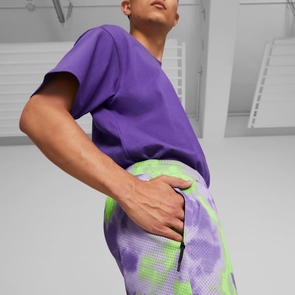 MELO x TOXIC Men's Basketball Shorts, Team Violet, extralarge-IND