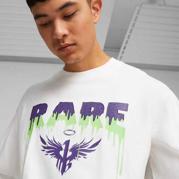 Playera de baloncesto Manga Larga PUMA x LAMELO BALL Toxic para hombre, PUMA White, extralarge