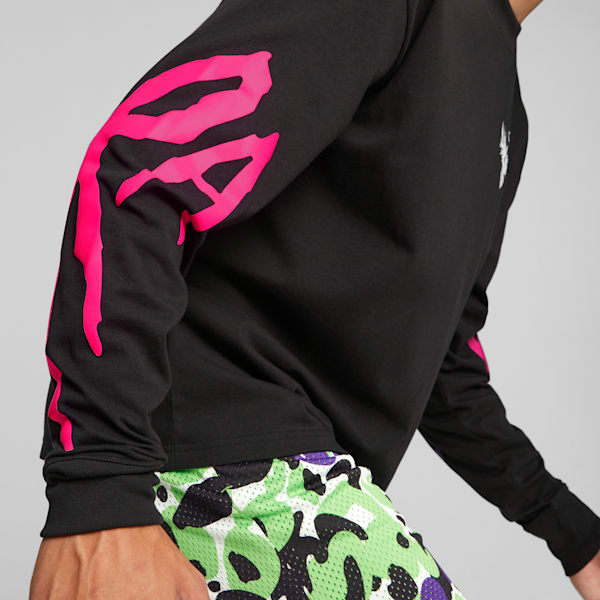 メンズ バスケットボール MELO x TOXIC 長袖 Tシャツ2, PUMA Black, extralarge-JPN