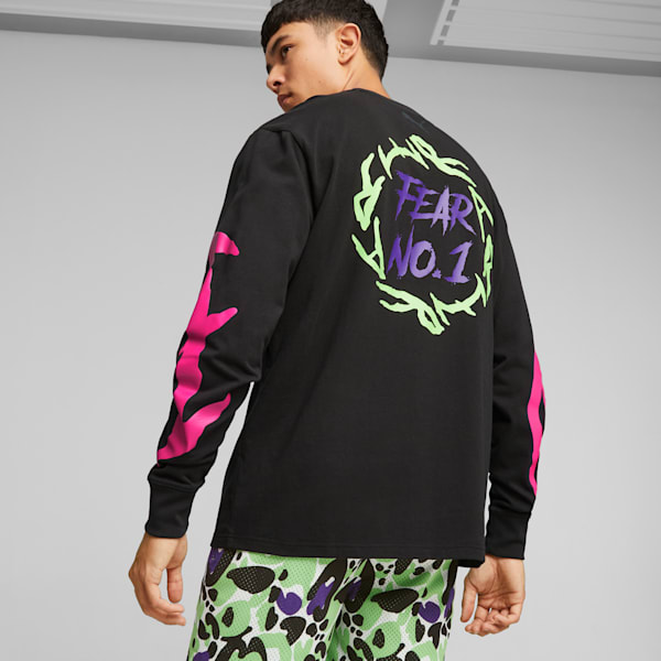 Playera Manga Larga PUMA x LAMELO BALL Toxic para hombre, PUMA Black, extralarge