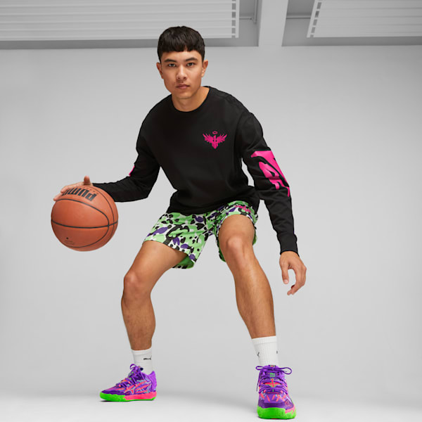 PUMA x LAMELO BALL Toxic Men's Basketball Long Sleeve Tee, PUMA Black, extralarge