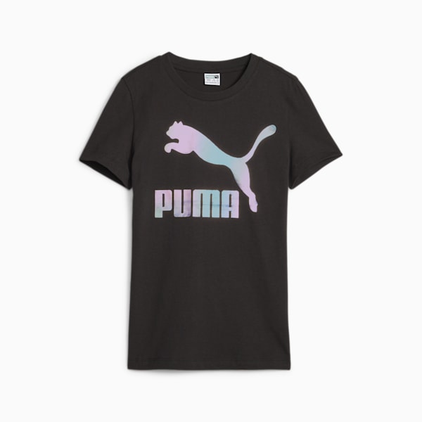 Classics Iridescent Logo Youth T-shirt, PUMA Black, extralarge-AUS