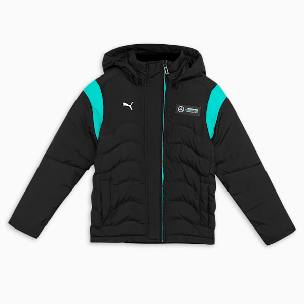 Mercedes-AMG PETRONAS MT7 Ecolit Youth Padded Jacket, PUMA Black, extralarge-IND
