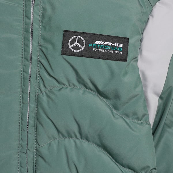 Mercedes-AMG PETRONAS MT7 Ecolit Youth Padded Jacket, Eucalyptus, extralarge-IND