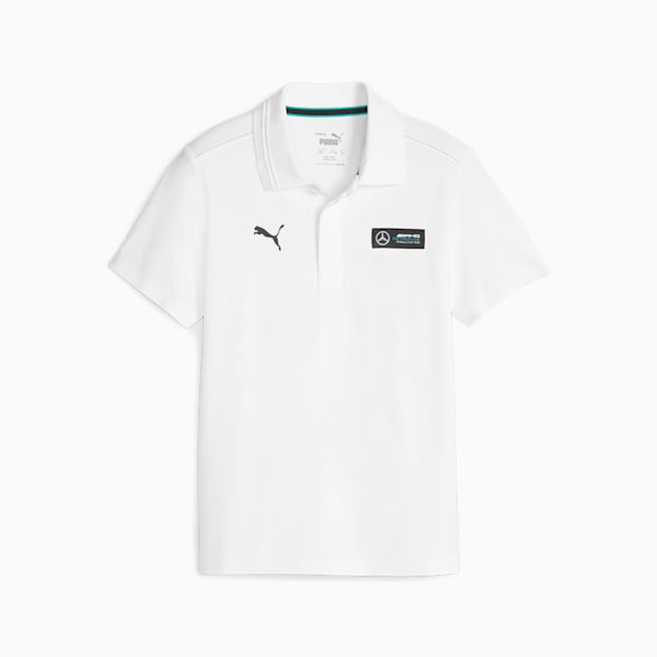 Mercedes-AMG PETRONAS Youth Pique Polo, PUMA White, extralarge-IND