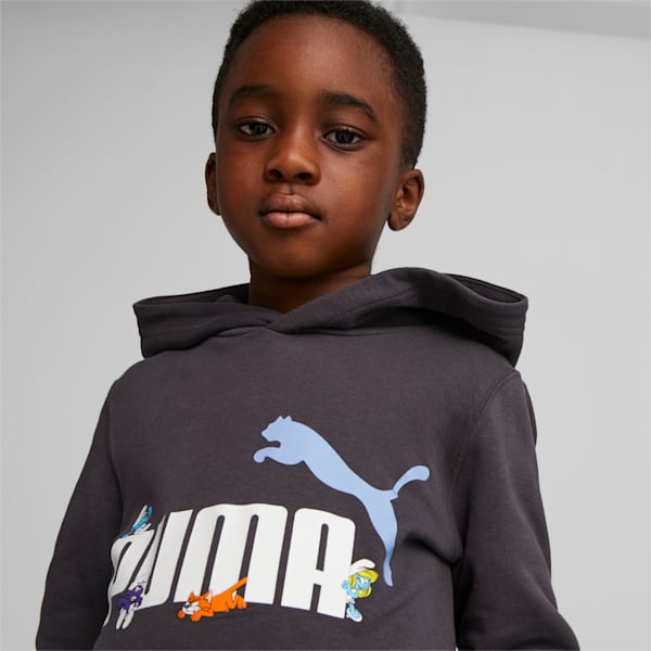 キッズ PUMA x スマーフ グラフィック フーディー 104cm-152cm, Dark Coal, extralarge-JPN