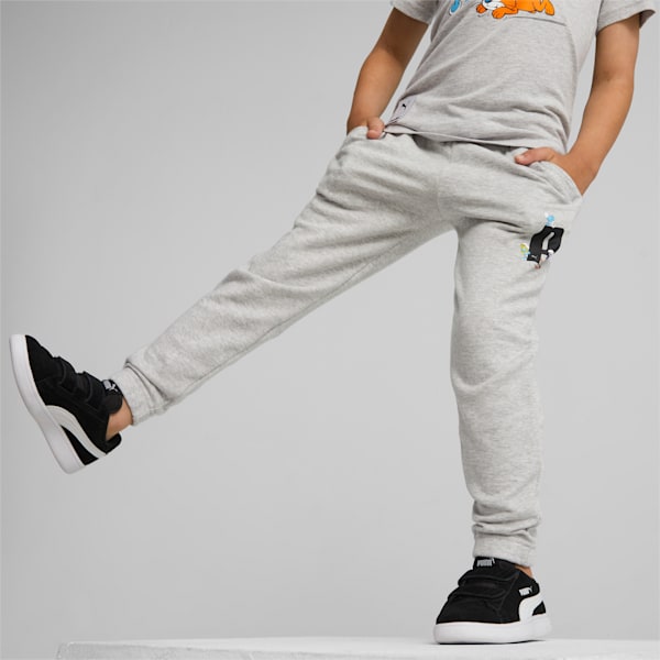 PUMA x THE SMURFS Kids' Sweatpants, Light Gray Heather, extralarge-IND