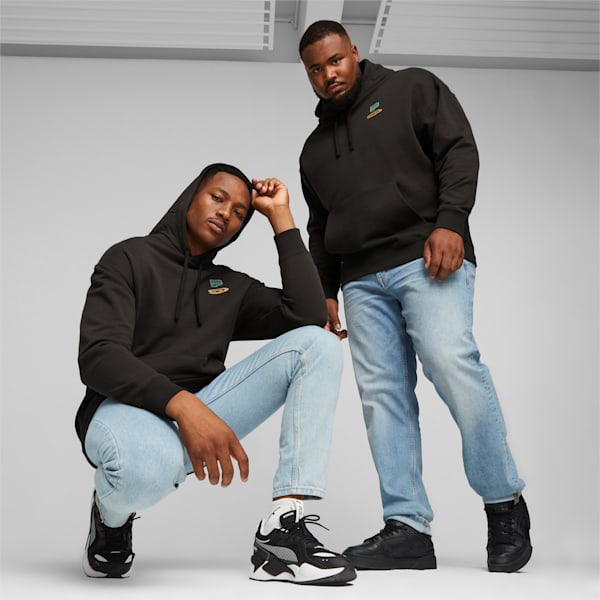 メンズ DOWNTOWN グラフィック フーディー, PUMA Black, extralarge-JPN