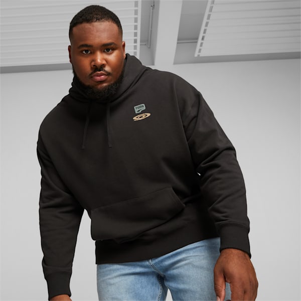 メンズ DOWNTOWN グラフィック フーディー, PUMA Black, extralarge-JPN