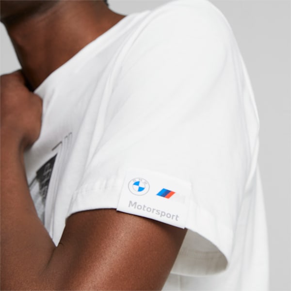 BMW M Motorsport Men's Graphic T-shirt, PUMA White, extralarge-IND