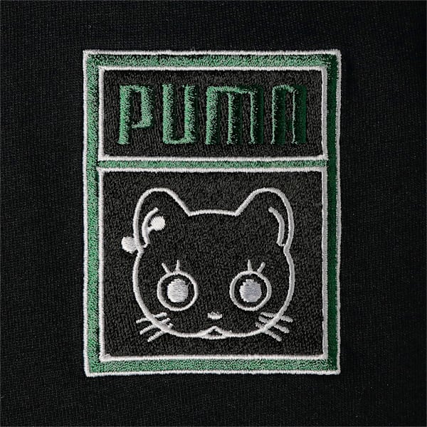 メンズ NEKO SAN フェイス 刺繍 半袖 Tシャツ, Puma Black