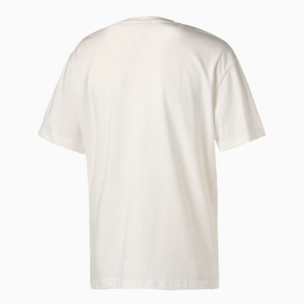 ユニセックス NEKO SAN フェイス 刺繍 半袖 Tシャツ, Puma White, extralarge-JPN