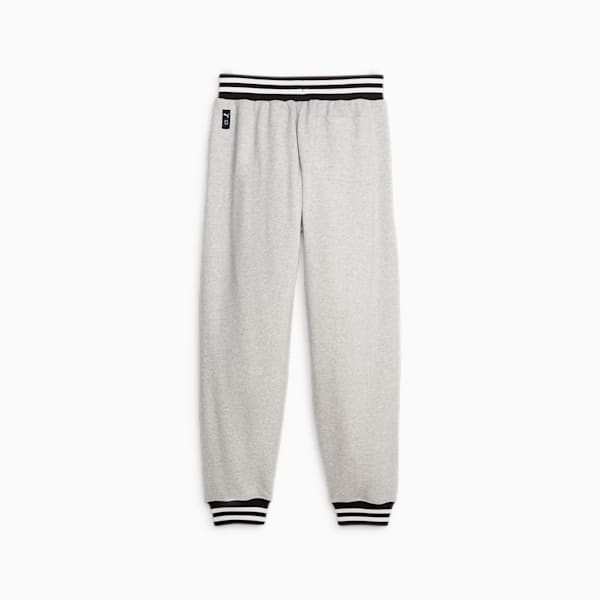 Franchise Core Men's Basketball Sweat Pants, Light Gray Heather-PUMA Black, extralarge-AUS