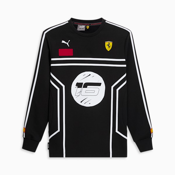 Camisa de malla SCUDERIA FERRARI x JOSHUA VIDES para hombre, PUMA Black, extralarge