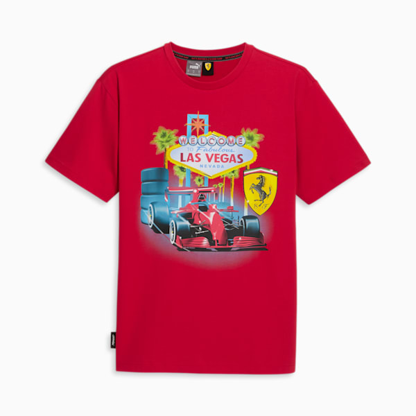 Camiseta SCUDERIA FERRARI x JOSHUA VIDES para hombre, Rosso Corsa, extralarge