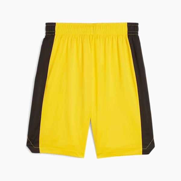 Shot Blocker Men's Basketball Shorts, Yellow Sizzle-PUMA Black, extralarge-IND