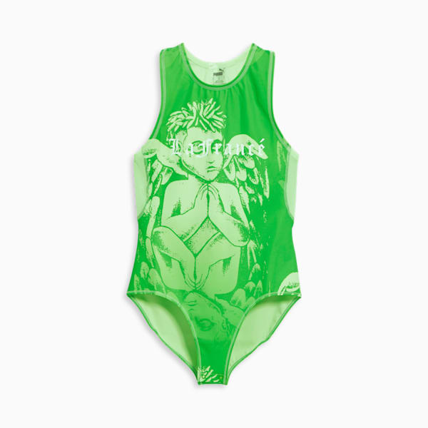 Body para mujer PUMA x LAFRANCÉ, PUMA Green, extralarge
