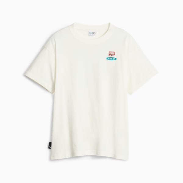Camiseta estampada DOWNTOWN para jóvenes, Warm White, extralarge