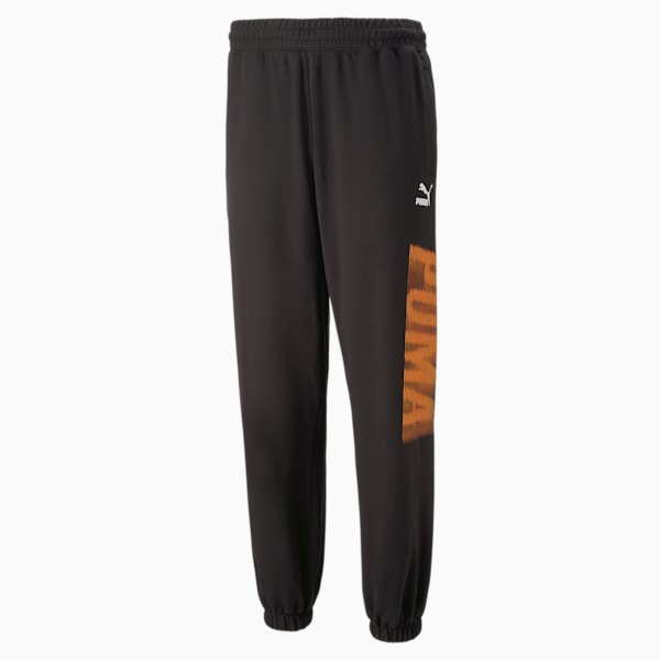SWxP Relaxed Fit Mens Sweat Relaxed Fit Pants, Puma Black, extralarge-IND