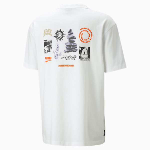 DOWNTOWN Graphic Men's Relaxed Fit T-Shirt, PUMA White, extralarge-IND