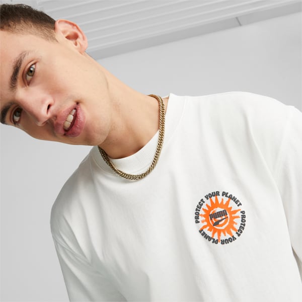 DOWNTOWN Graphic Men's Relaxed Fit T-Shirt, PUMA White, extralarge-IND