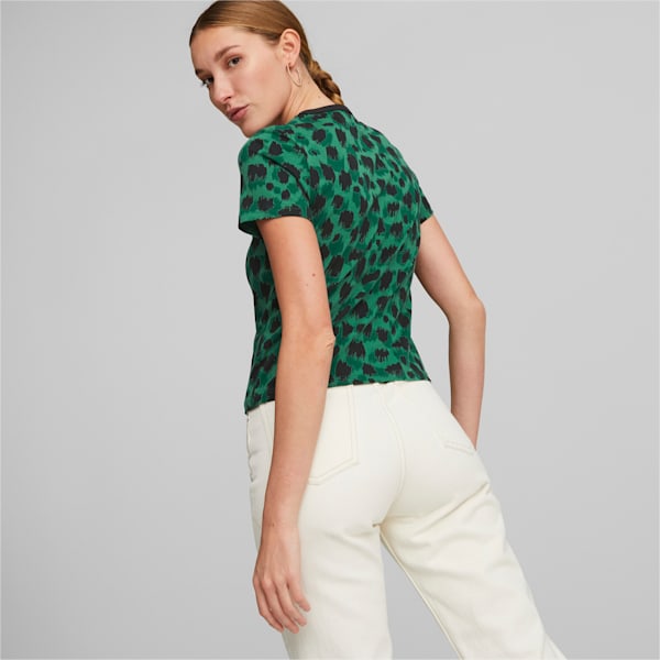 DOWNTOWN Slim Fit Women's Slim Fit T-Shirt, Vine-AOP, extralarge-IND
