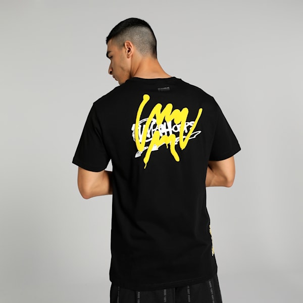 Showcase Men's Regular Fit T-shirt, Puma Black, extralarge-IND