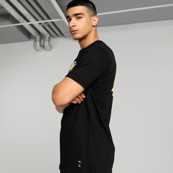 Showcase Men's Regular Fit T-shirt, Puma Black, extralarge-IND