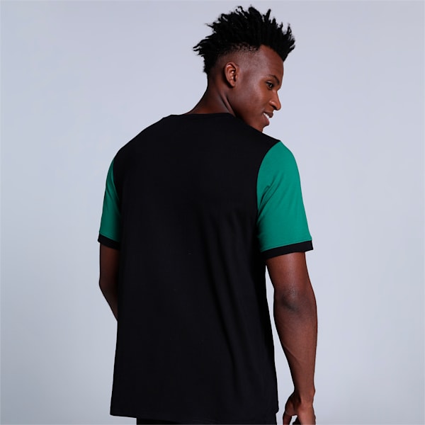 Classics Block Regular Fit Mens T-Shirt, Puma Black-Vine, extralarge-IND