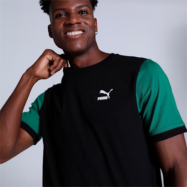 Classics Block Regular Fit Mens T-Shirt, Puma Black-Vine, extralarge-IND