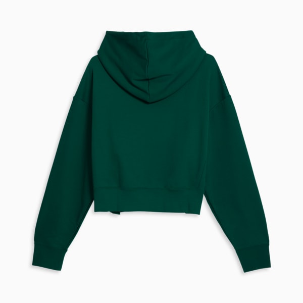 Sudadera de básquetbol con capucha para mujer PUMA x TROPHY HUNTING, Malachite, extralarge