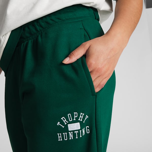 Pants de básquetbol para mujer PUMA x TROPHY HUNTING, Malachite, extralarge