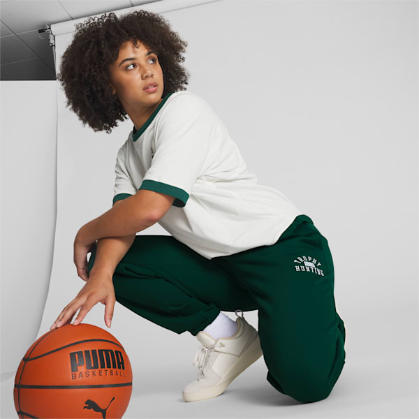 PUMA x TROPHY HUNTING Women's Basketball Sweatpants, Malachite, extralarge
