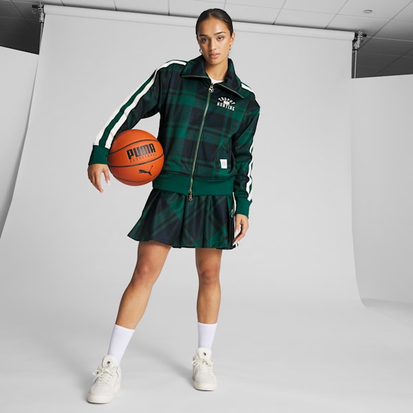 PUMA x TROPHY HUNTING Women's Basketball Jacket, Malachite-AOP, extralarge