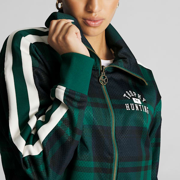 PUMA x TROPHY HUNTING Women's Basketball Jacket, Malachite-AOP, extralarge