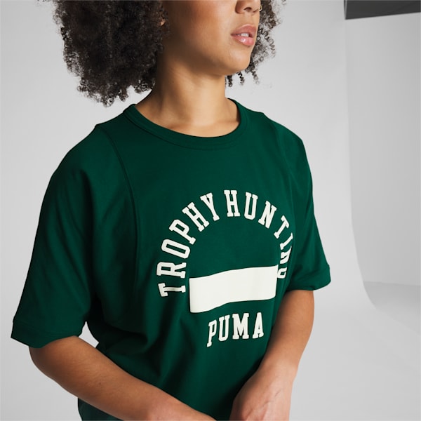 Playera de básquetbol para mujer PUMA x TROPHY HUNTING, Malachite, extralarge