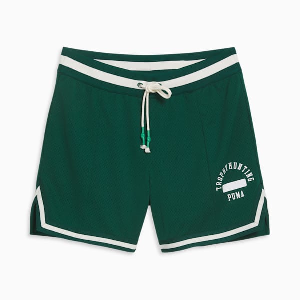 Shorts de básquetbol para mujer PUMA x TROPHY HUNTING, Malachite, extralarge