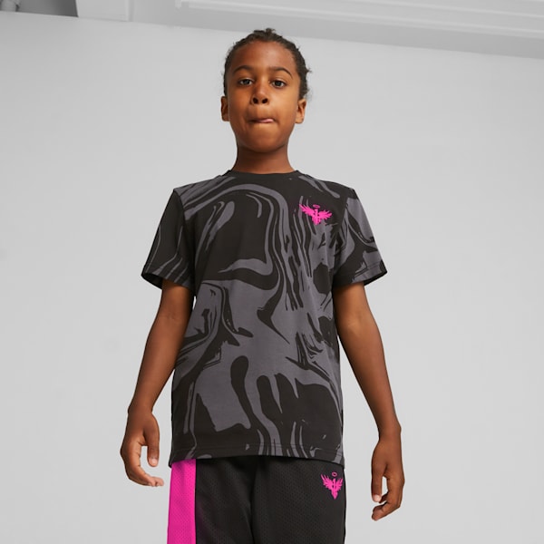 Playera de Basquetbol PUMA x LAMELO BALL Toxic para Niños Grandes, PUMA Black, extralarge