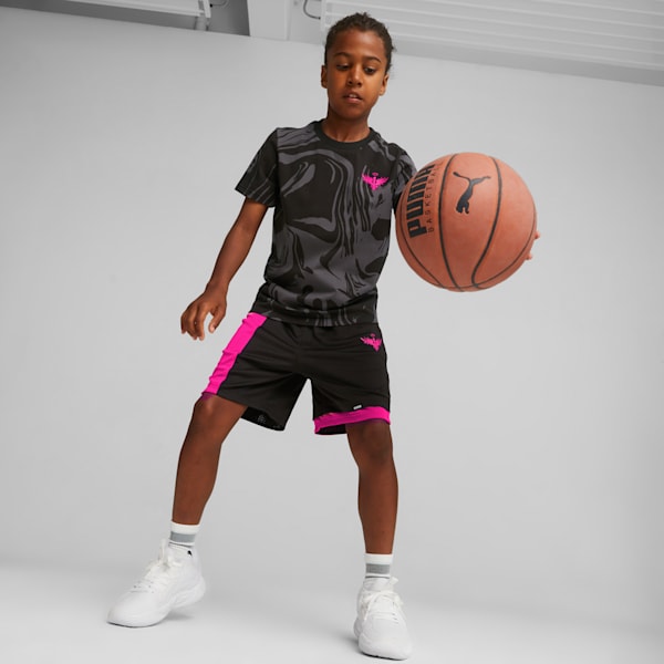 Playera de Basquetbol PUMA x LAMELO BALL Toxic para Niños Grandes, PUMA Black, extralarge