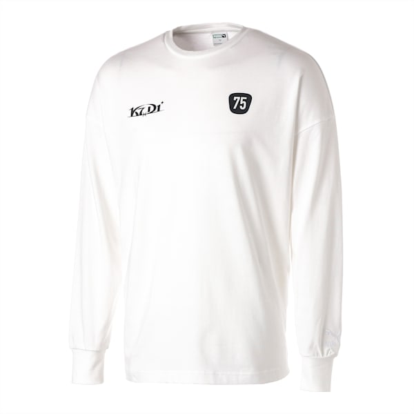 ユニセックス K7D1+ 長袖 Tシャツ, PUMA White