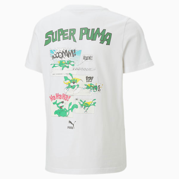 Classics Super PUMA Youth Regular Fit T-Shirt, PUMA White, extralarge-IND