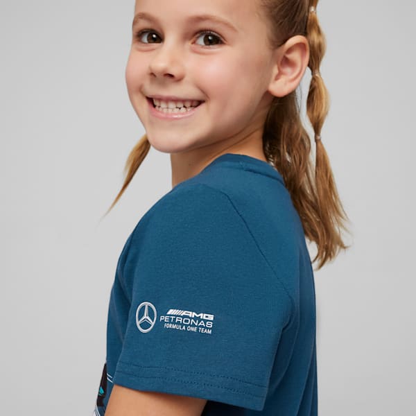 Mercedes-AMG Petronas Motorsport Kids' T-shirt, Ocean Tropic, extralarge-IND