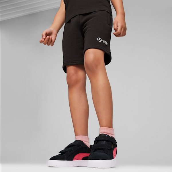 Mercedes-AMG Petronas Motorsport Little Kids' Shorts, PUMA Black, extralarge