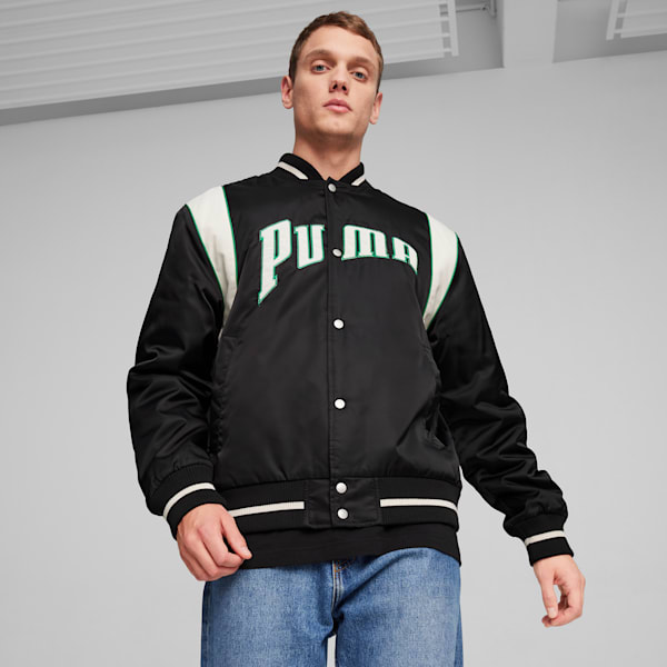 Chamarra varsity PUMA TEAM, PUMA Black, extralarge